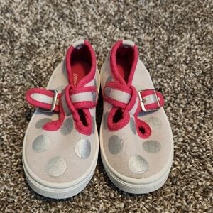 Stylish Kids Shoes with Pink and Silver Accents
